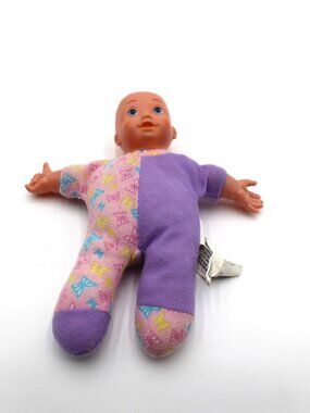 Greenbrier International 10” Baby Doll Blue Eyes Pink & Purple Pajamas Soft Body
